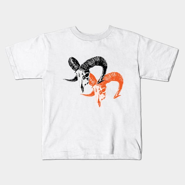 Aries Duo Kids T-Shirt by HERMETICSUPPLY